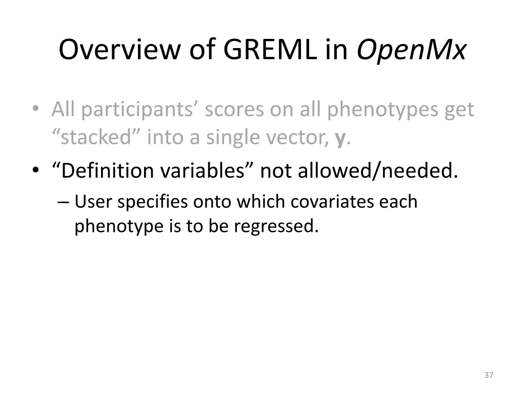 overview of greml in openmx 1