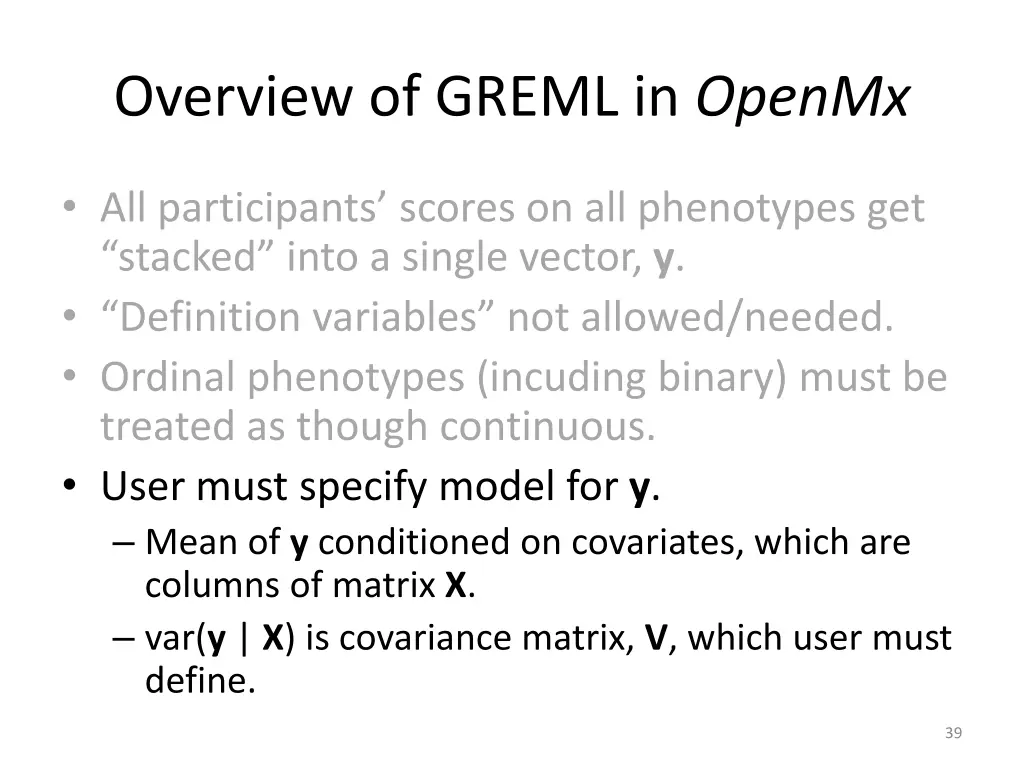 overview of greml in openmx 3