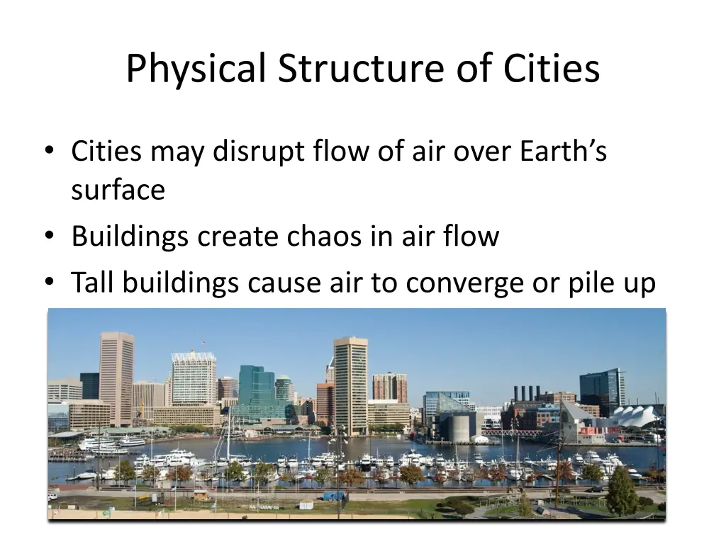 physical structure of cities