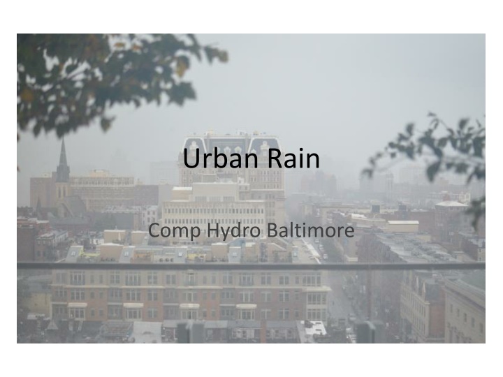 urban rain
