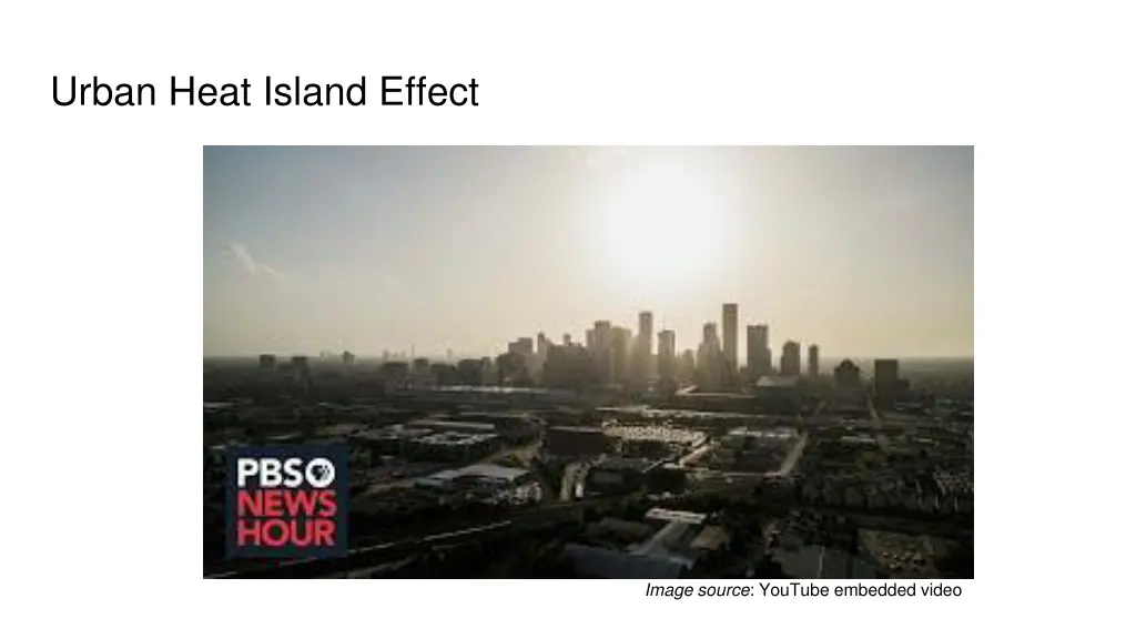 urban heat island effect