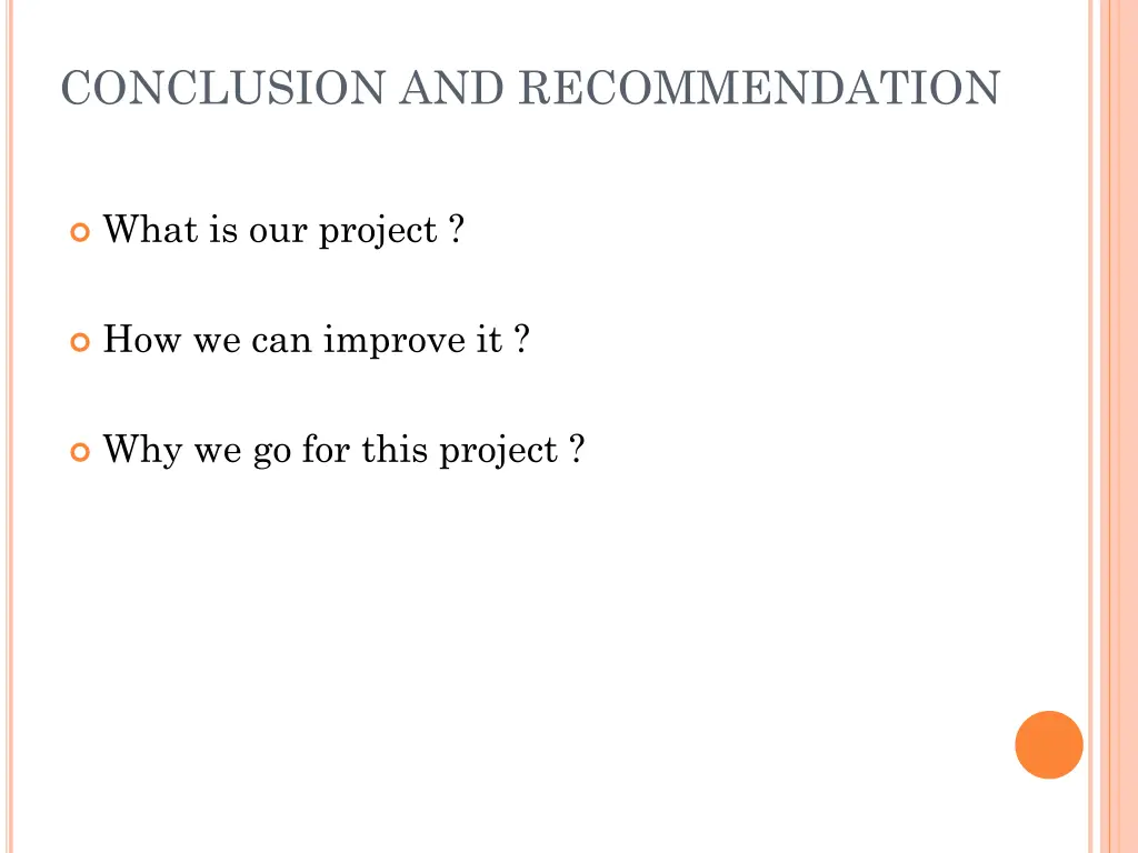 conclusion and recommendation