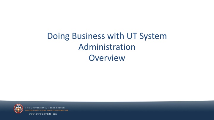 doing business with ut system administration