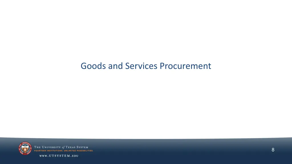 goods and services procurement