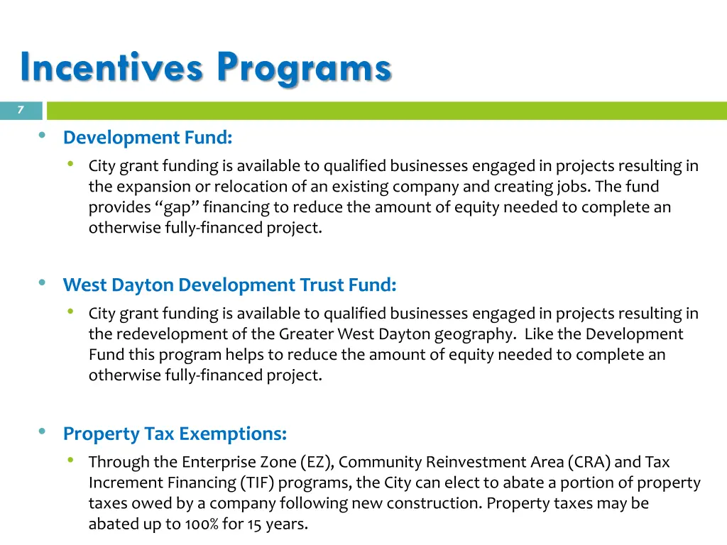 incentives programs 1