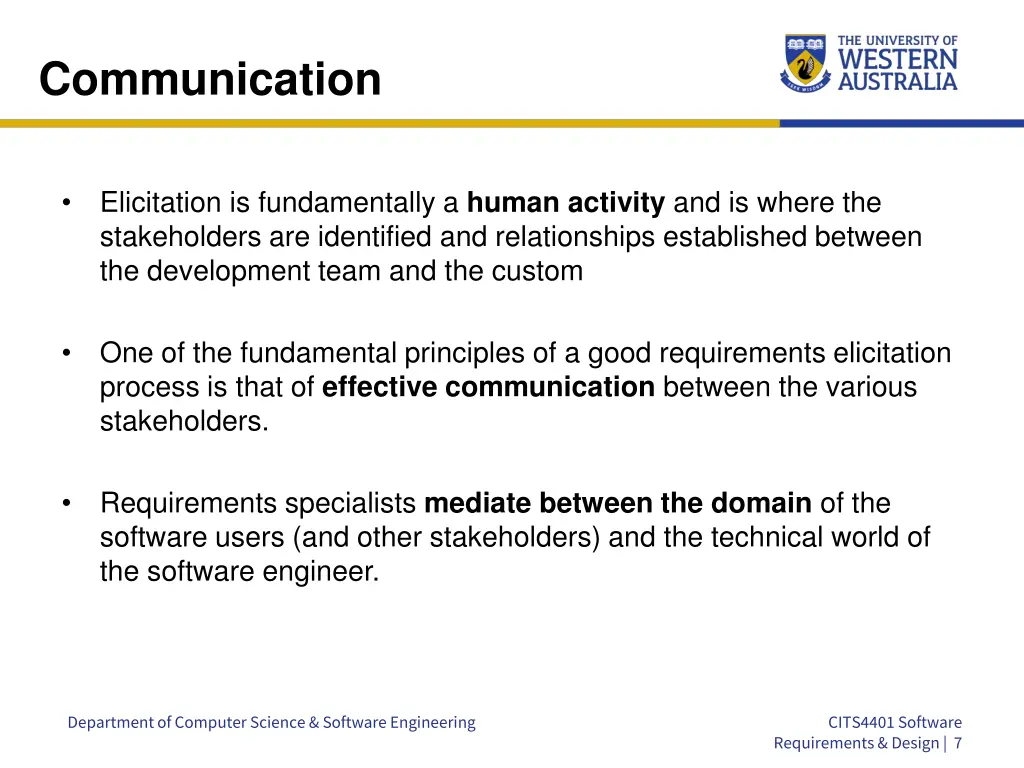 communication