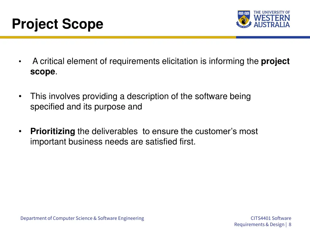 project scope