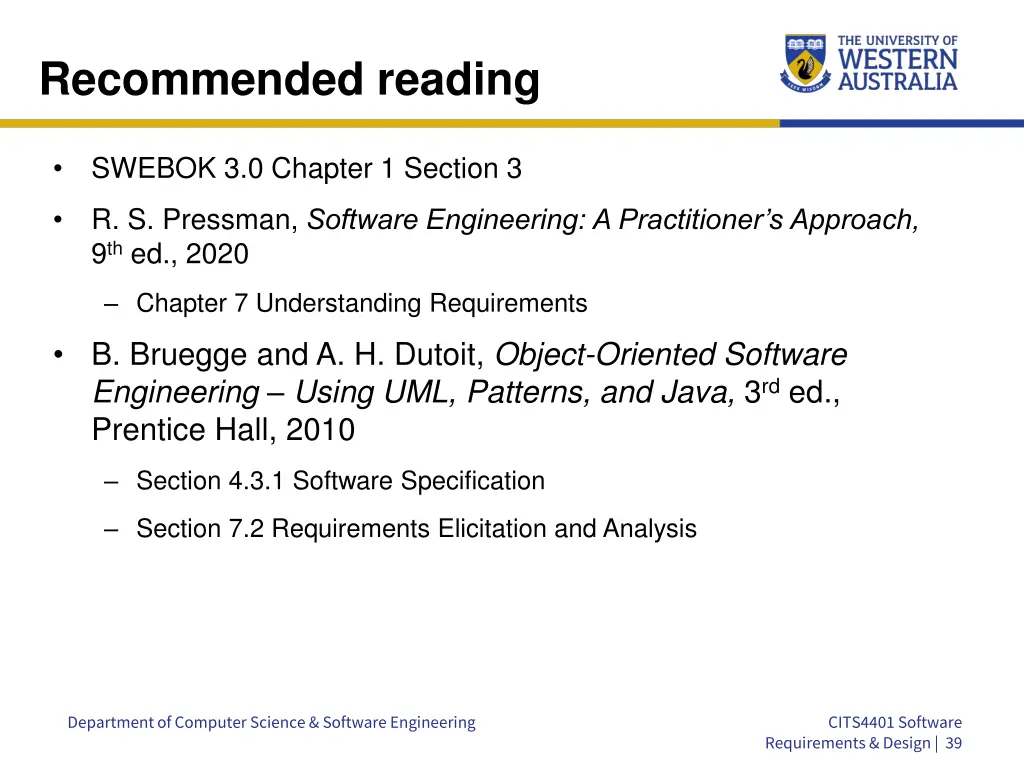 recommended reading