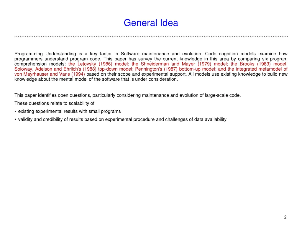 general idea
