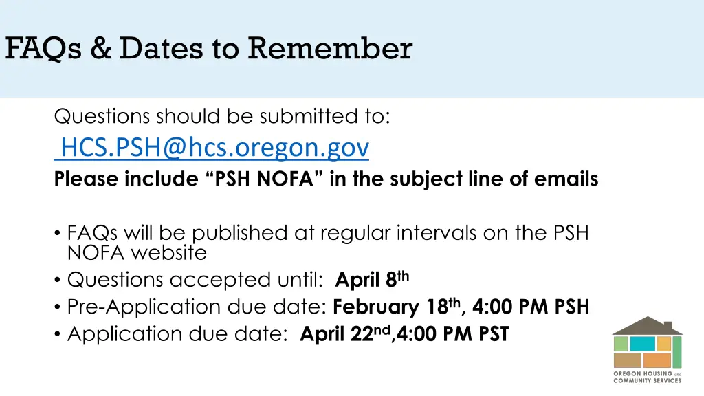 faqs dates to remember