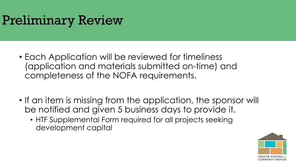 preliminary review