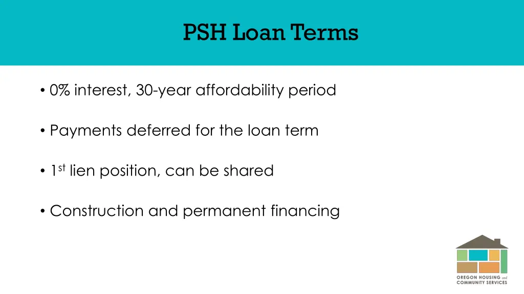 psh loan terms