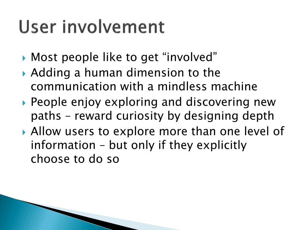 most people like to get involved adding a human