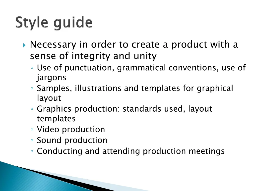 necessary in order to create a product with