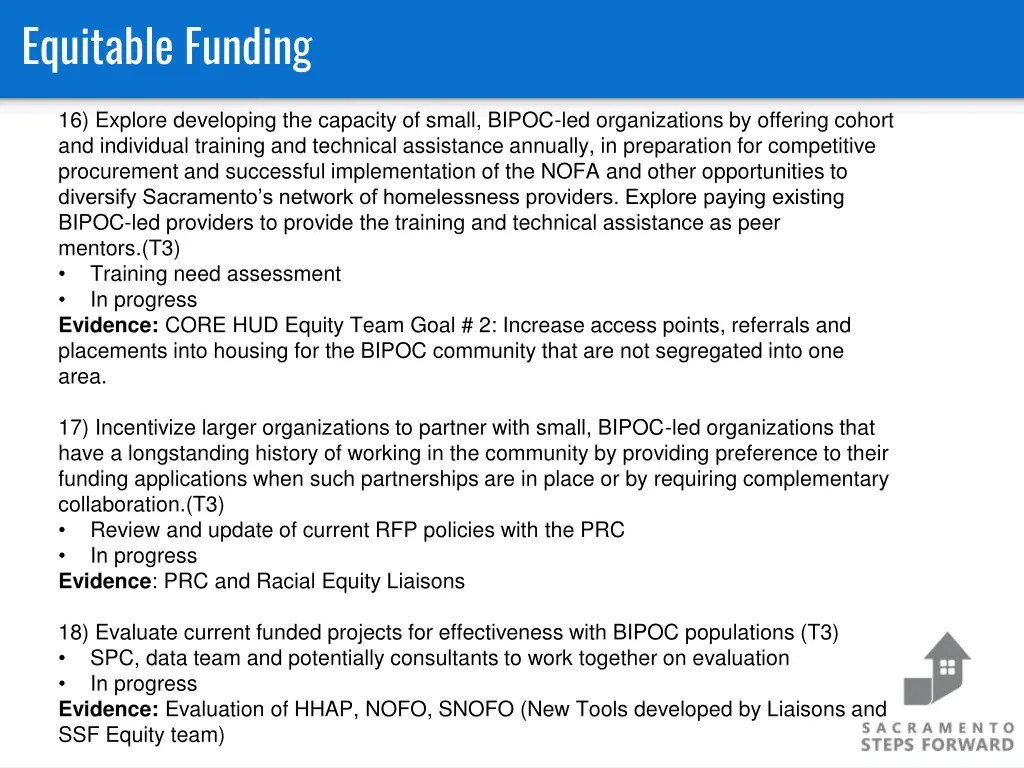 equitable funding