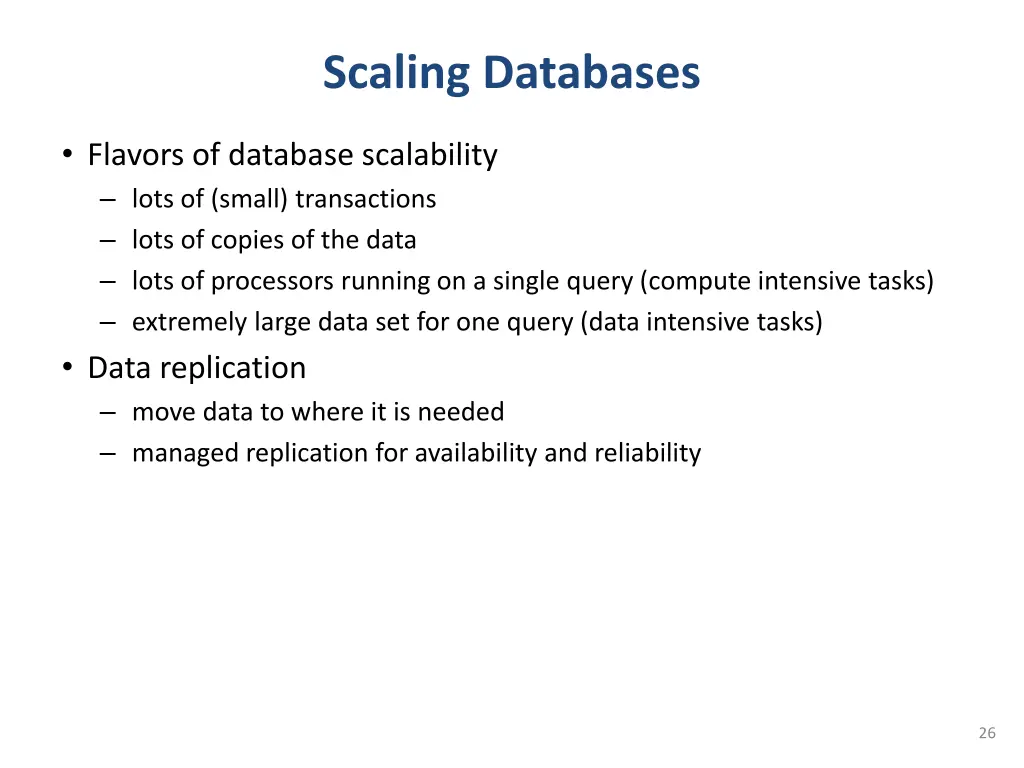 scaling databases