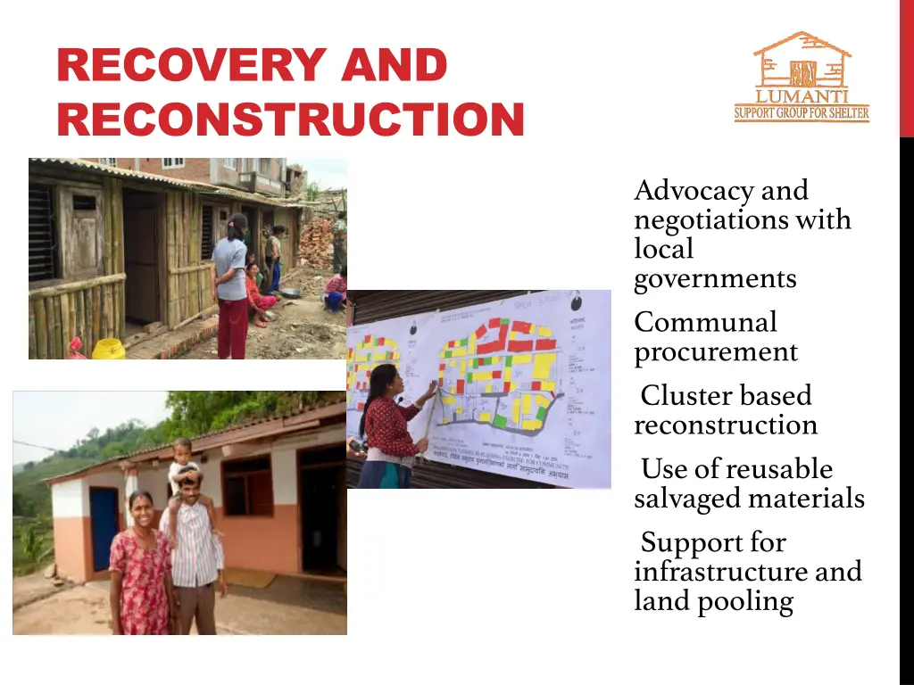 recovery and reconstruction