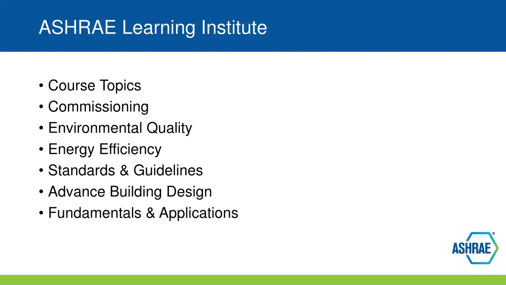 ashrae learning institute 2