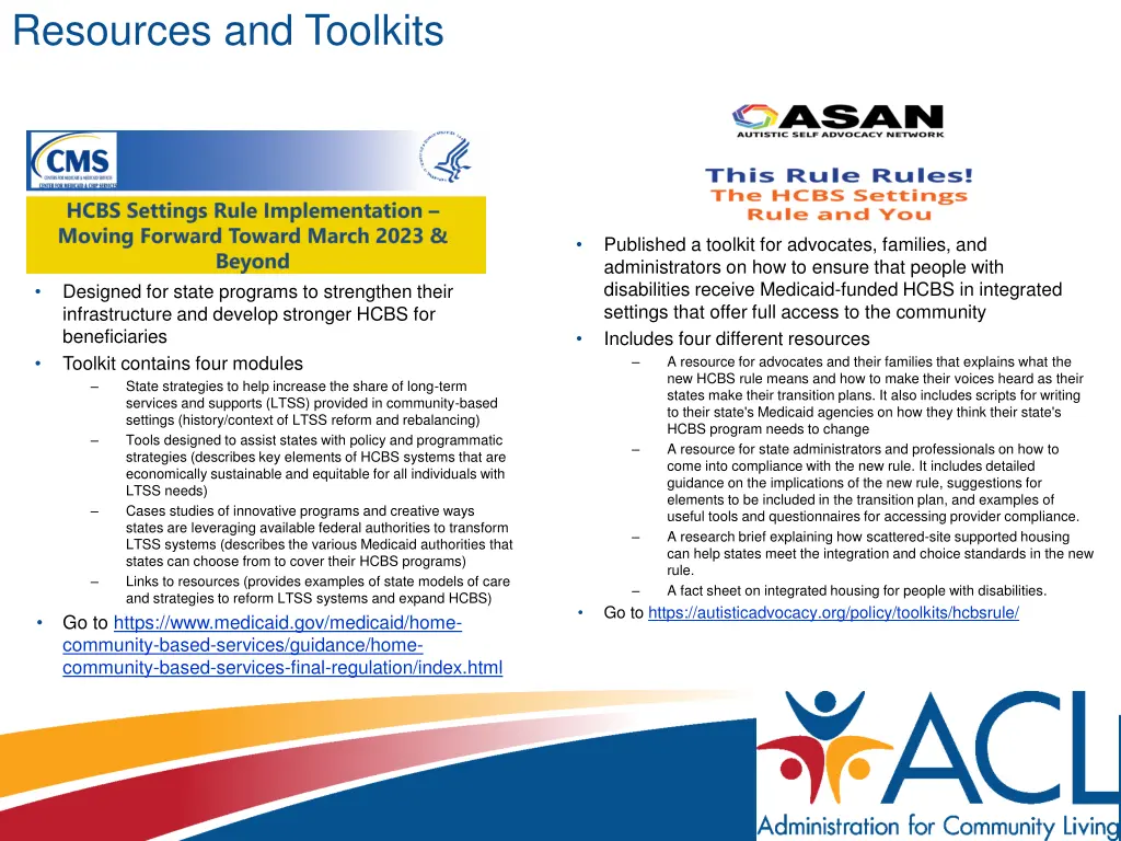 resources and toolkits