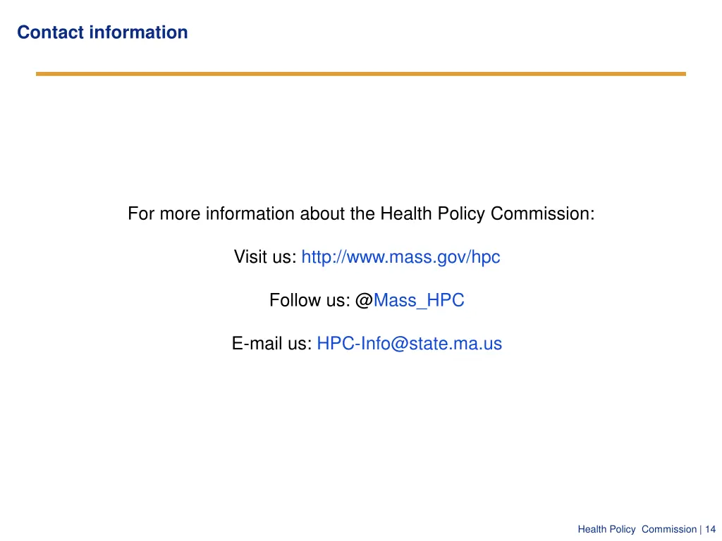 contact information