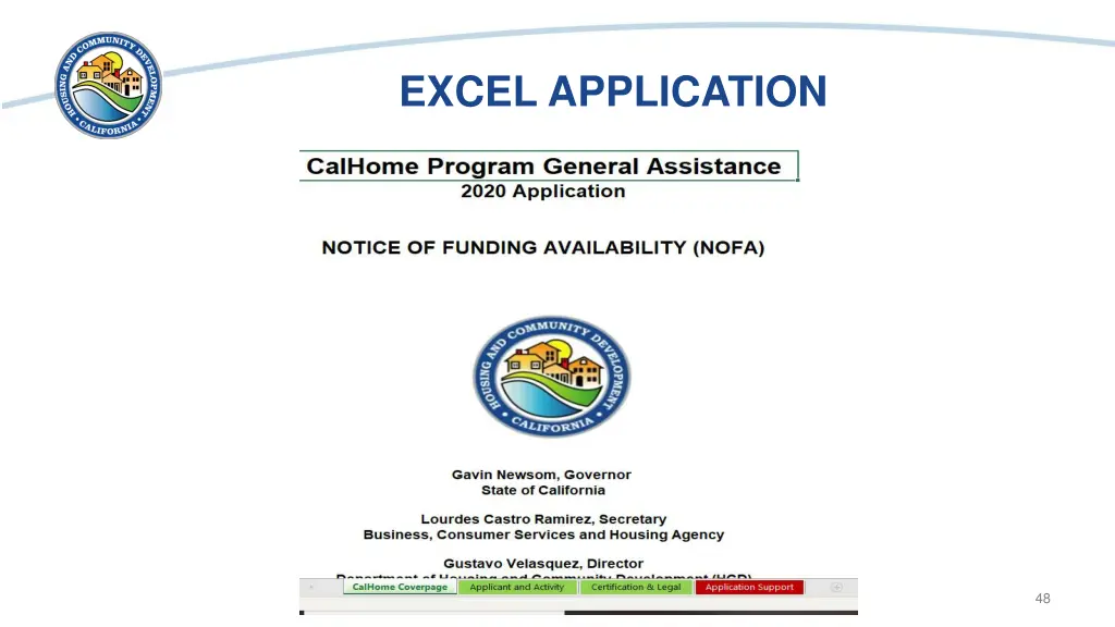 excel application