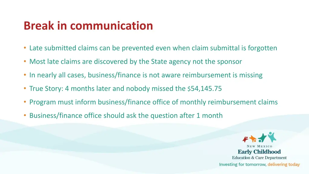 break in communication