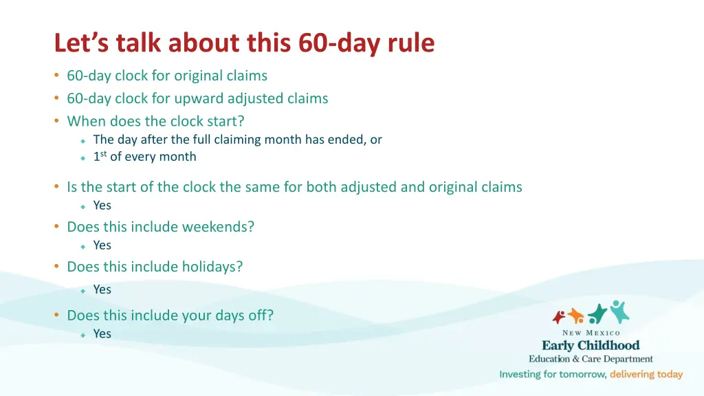 let s talk about this 60 day rule 60 day clock