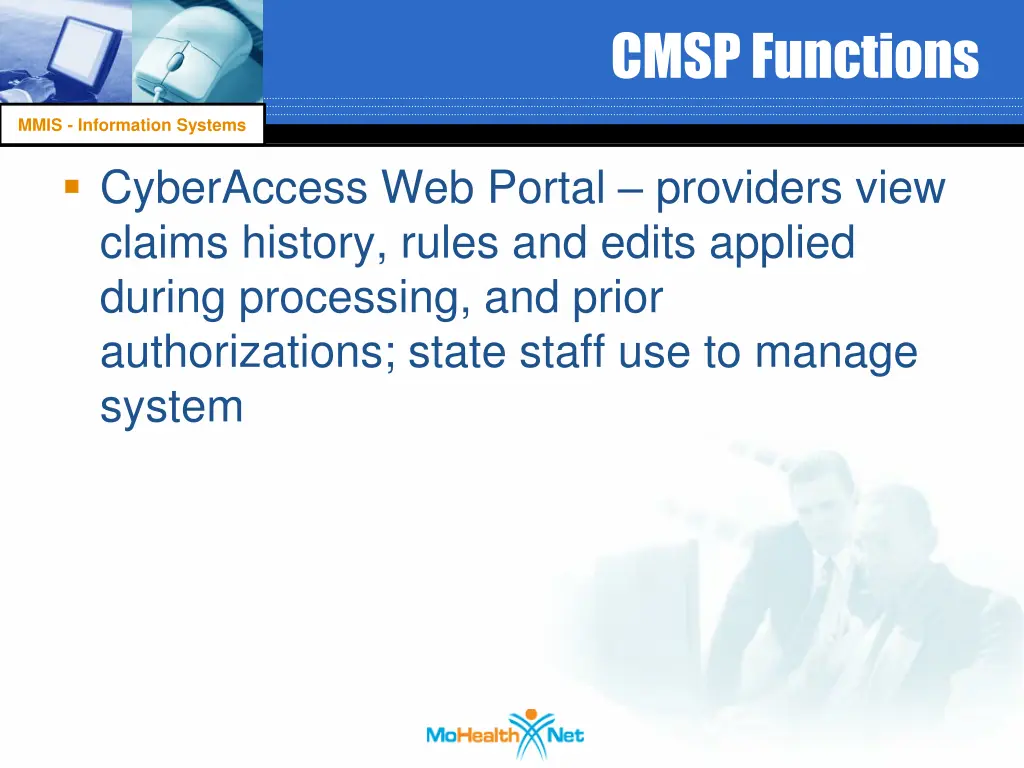 cmsp functions 2