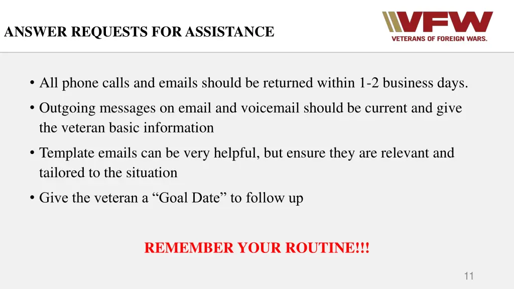 answer requests for assistance