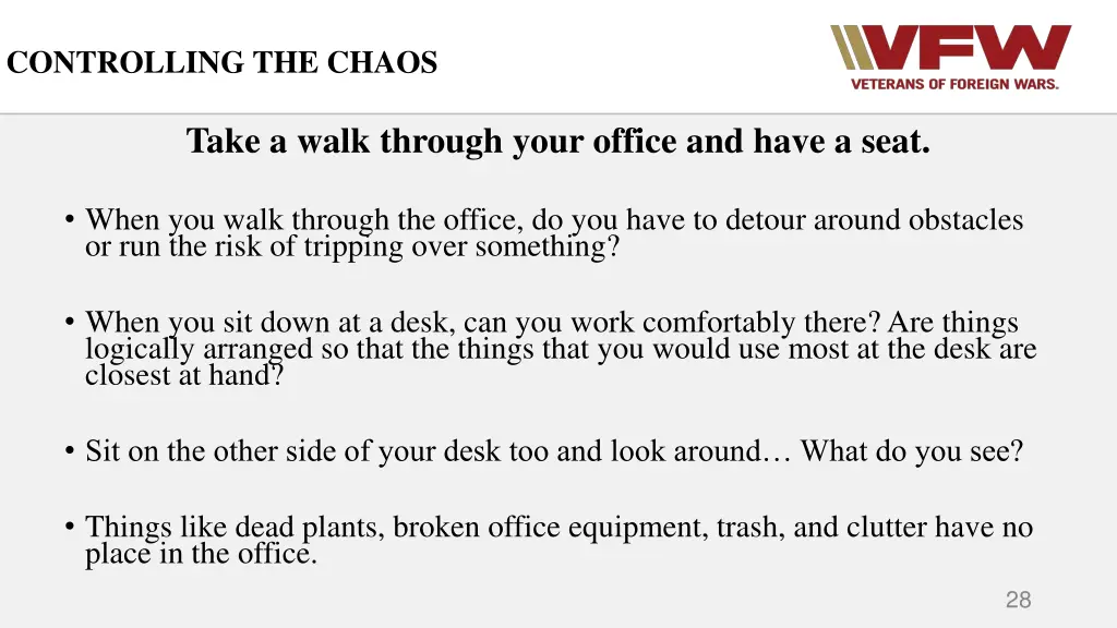 controlling the chaos 2