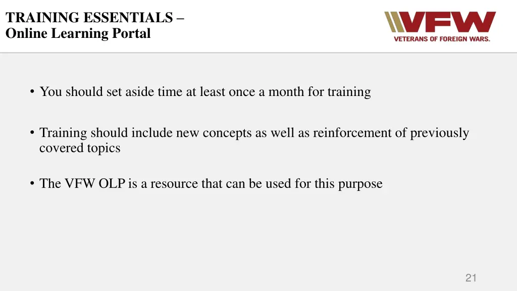 training essentials online learning portal