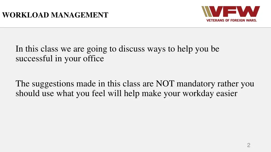 workload management 1