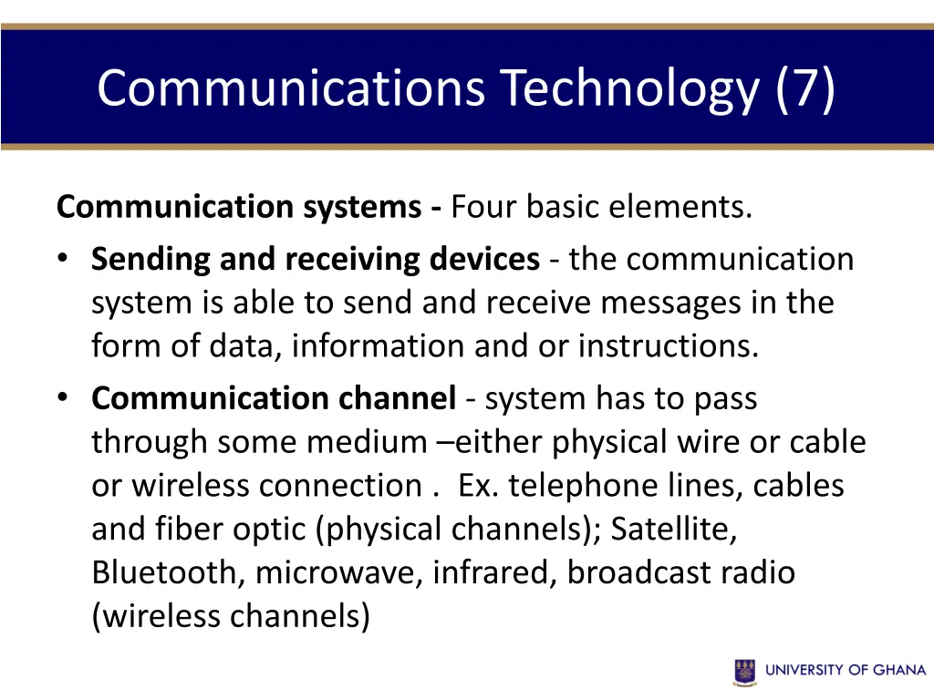 communications technology 7