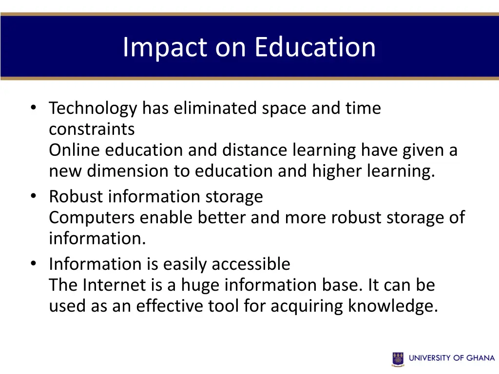 impact on education 1