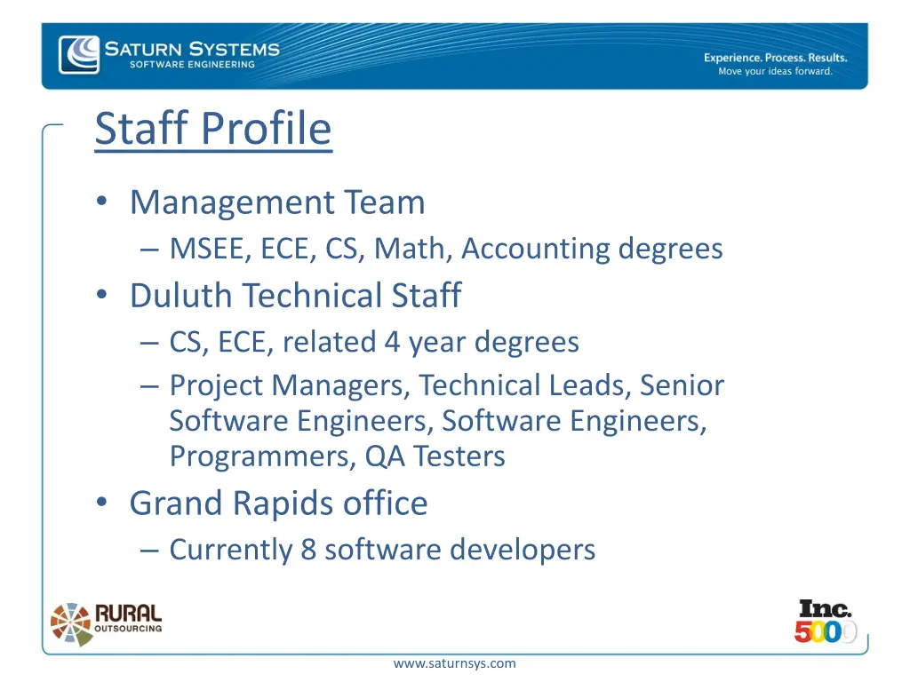 staff profile