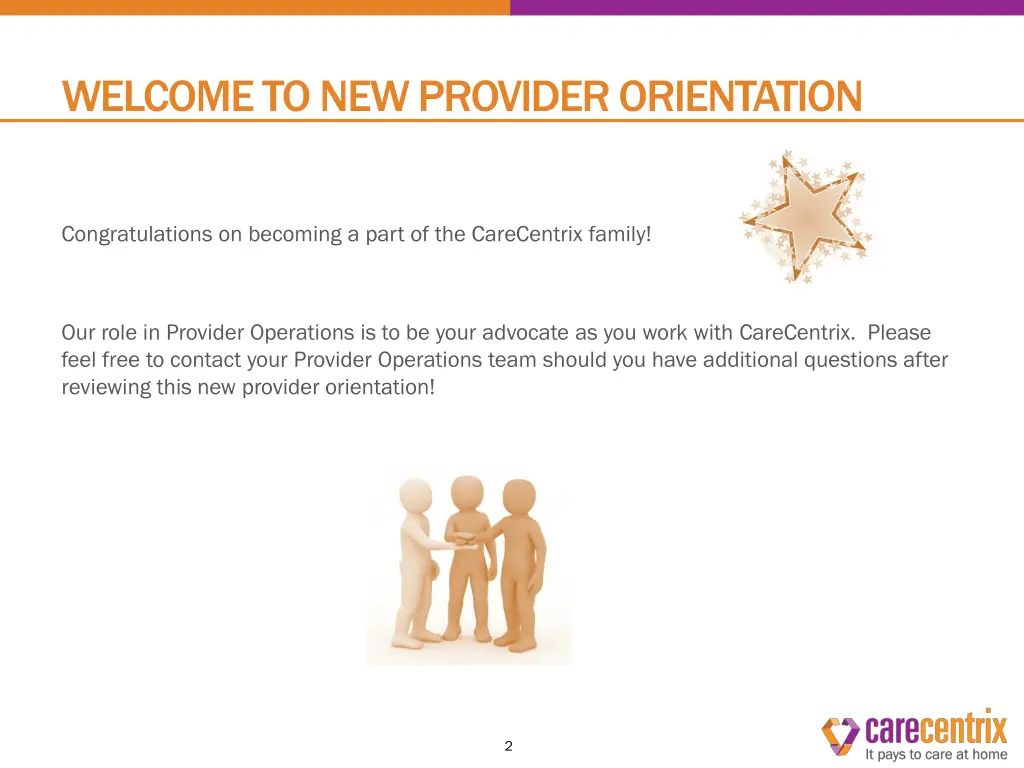 welcome to new provider orientation