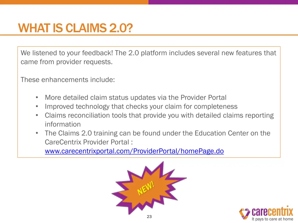 what is claims 2 0