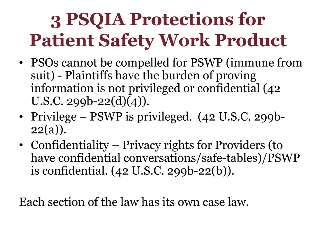 3 psqia protections for patient safety work