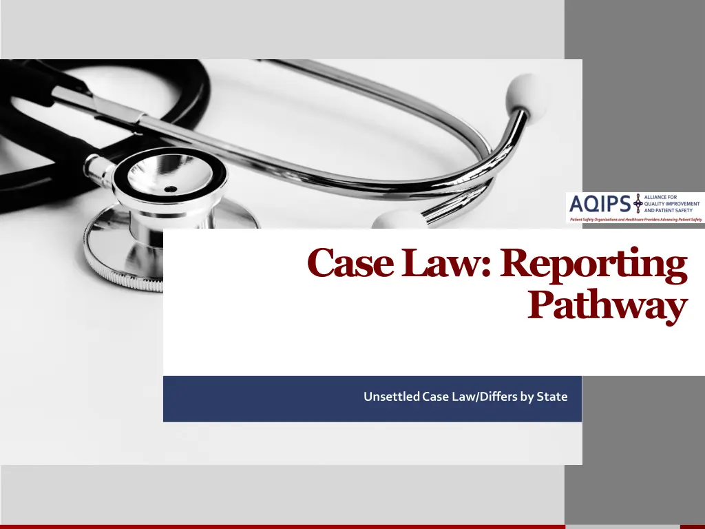 case law reporting