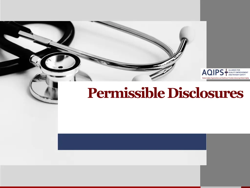 permissible disclosures