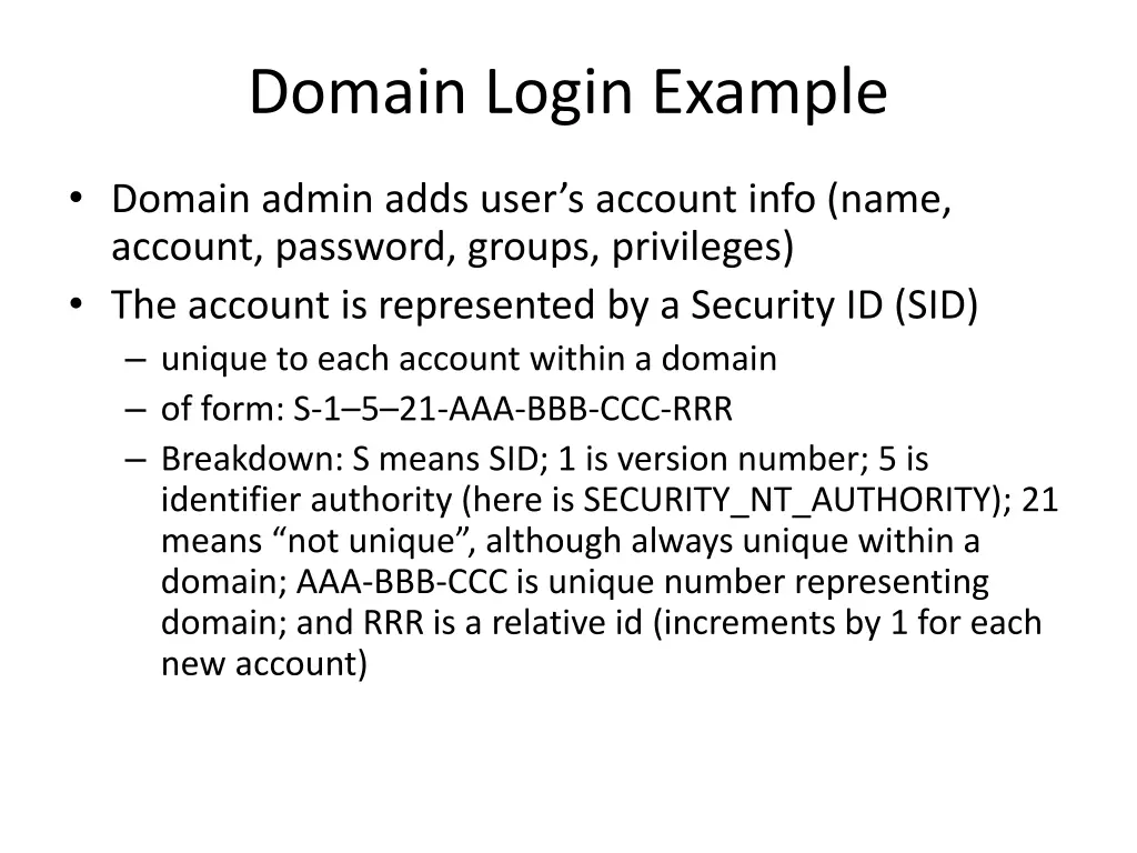 domain login example