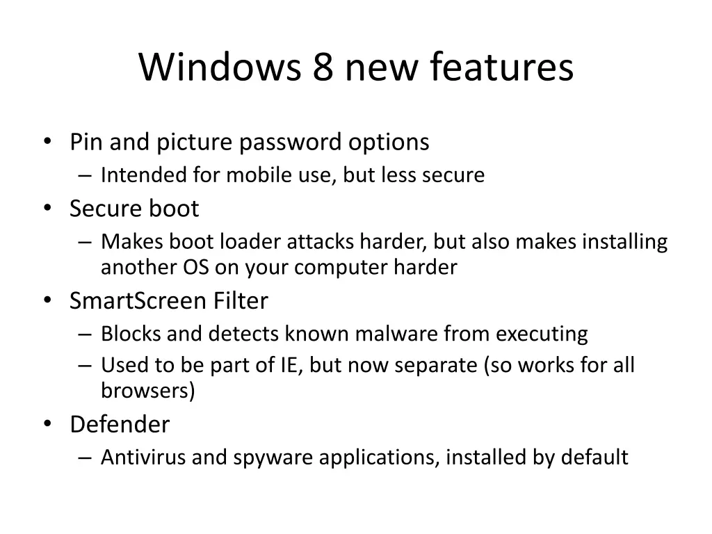 windows 8 new features