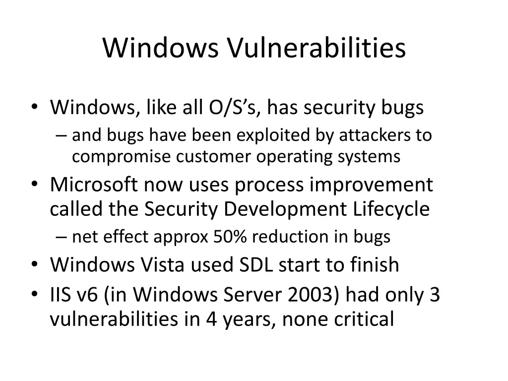 windows vulnerabilities