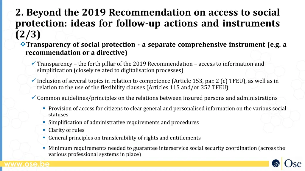 2 beyond the 2019 recommendation on access 1