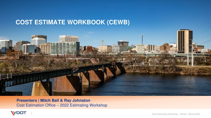 cost estimate workbook cewb