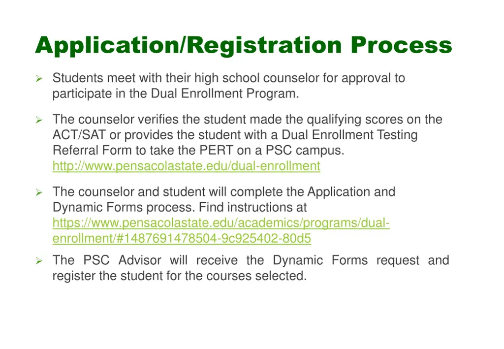 application registration process