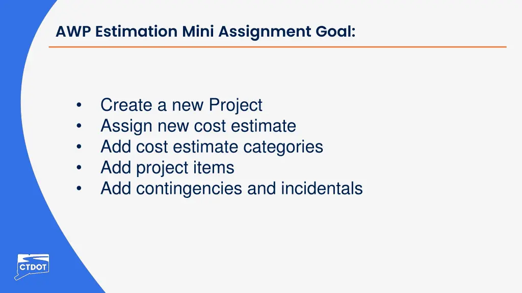 awp estimation mini assignment goal