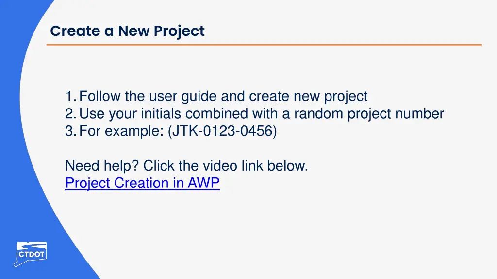 create a new project