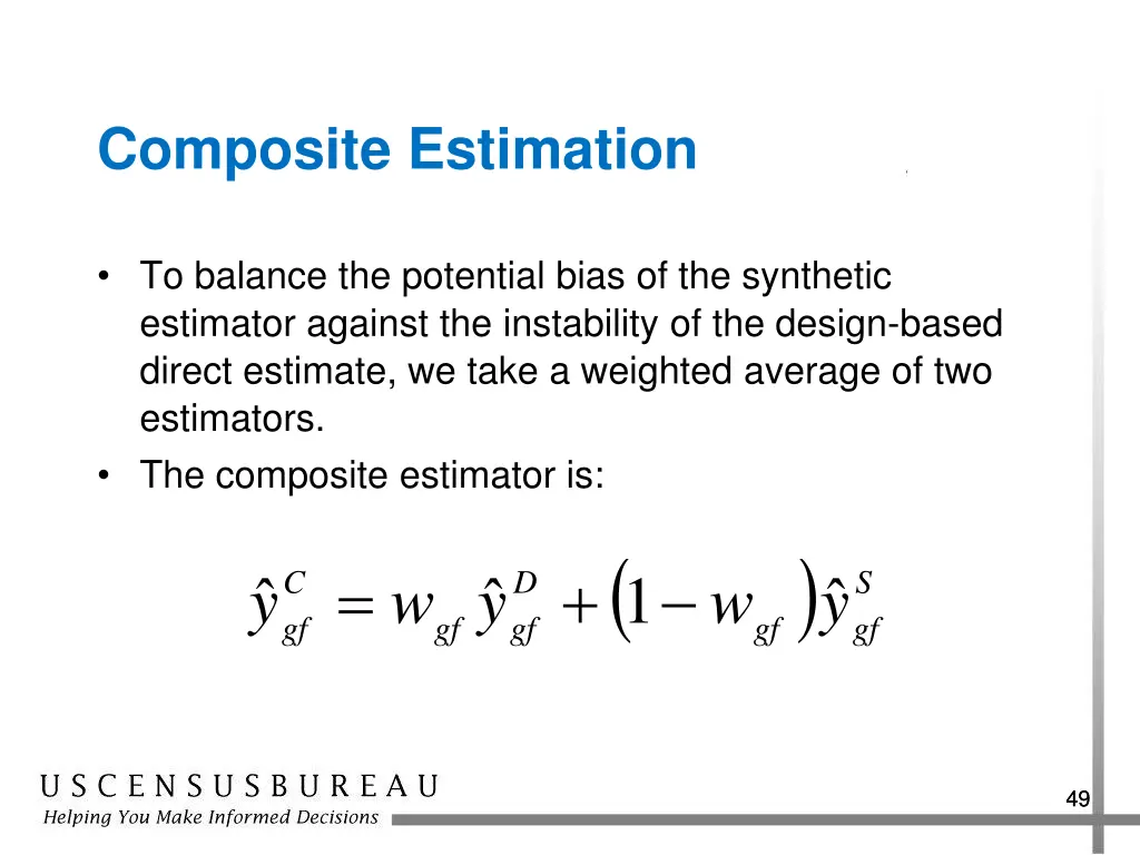 composite estimation