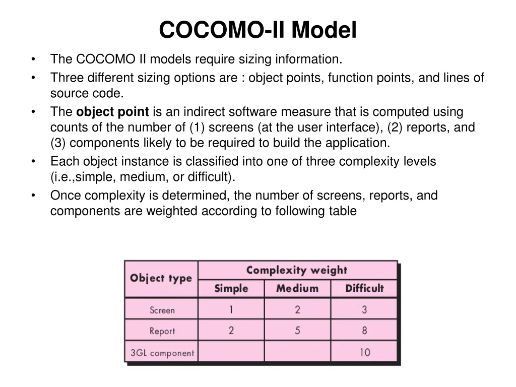 cocomo ii model 1